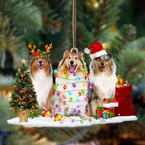 Vista 72 de Nazenti Adorno de Navidad personalizado con amigos Affenpinscher – Adorno de perro personalizado para amantes de las mascotas, acrílico plano