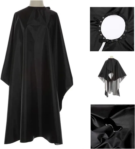 Vista 4 de Professional Barber Cape,Polyester Hair Cutting Salon Cape,Water and Stain Resistant Apron