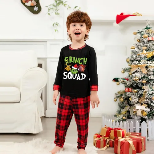 Vista 6 de Aimery Conjunto de pijamas de Navidad familiares a juego, divertidos pijamas de Navidad para parejas, mujeres y hombres, ropa de descanso, tallas