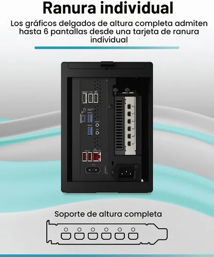 Vista 6 de VisionTek Tarjeta gráfica AMD Radeon RX 580 8GB GDDR5 6X Mini DP