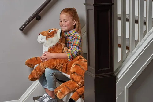 Vista 7 de Wild Republic Jumbo - Animal gigante de peluche, Talla Tiger, 30
