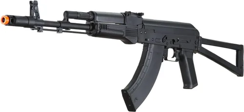 Vista 3 de Lancer Tactical AK KR-103 Airsoft AEG Rifle con Triángulo Airsoft Stock (Color: Negro)