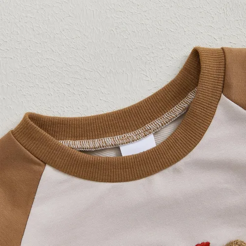Vista 10 de Adobabirl Traje de Halloween para bebé, sudadera de fantasma, calabaza, mameluco, suéter de gran tamaño, lindo para otoño e invierno