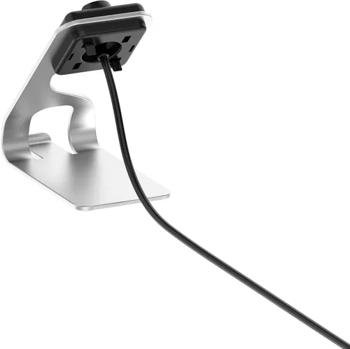 Vista 3 de Soporte de carga compatible con Amazfit GTR 4/GTS 3/T-Rex2, cable de carga con cable de carga USB de 4.9 pies para accesorios Amazfit GTR 4/GTS Gris