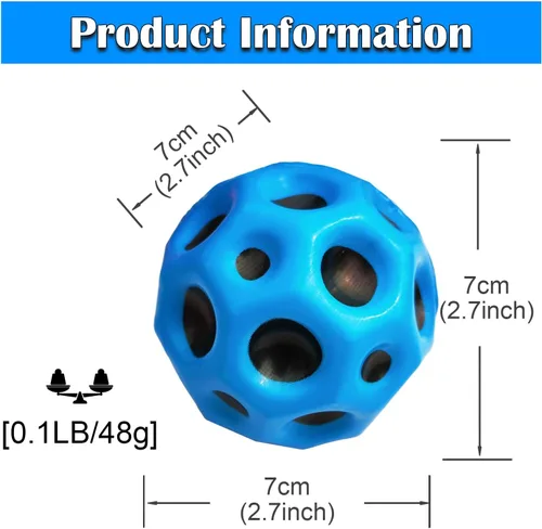 Vista 2 de ZHEBAG Super High Jumping Ball,Extreme High Bouncing Ball, Super High Bouncing Ball, Children's Sensory Ball, Athlete Training Ball