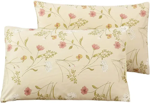 Vista 40 de WINLIFE Juego de 2 fundas de almohada de algodón 100%, tamaño estándar, de fibras largas, 20×26 pulgadas, fundas de almohada frescas, transpirables