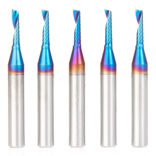 Vista 31 de Amana Tool Spektra 51412-K, 51412-K, 3/16 D x 5/8 CH x 3/16 SHK x 2 pulgadas de largo, acabado de espejo
