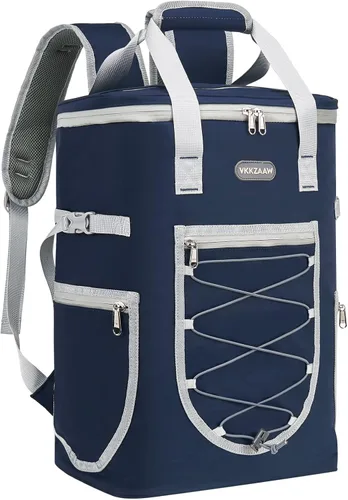 Vista 11 de Mochila enfriadora de 42 latas aisladas a prueba de fugas, suave y ligera para almuerzo, multifuncional, aislada, impermeable, para mujeres