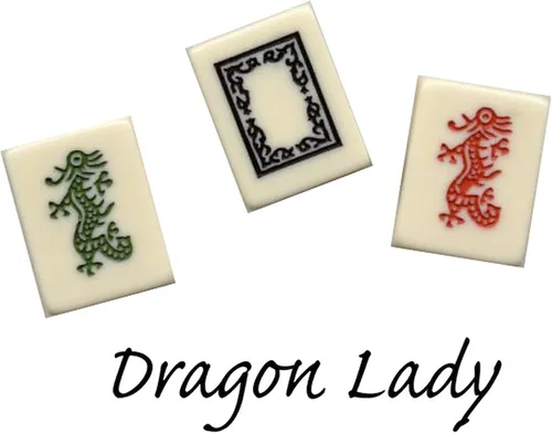 Vista 3 de CafePress Dragon Lady Mah Jongg Taza de café de cerámica (11 oz)