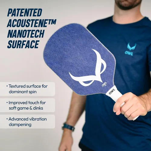 Vista 4 de OWL Sport PX - Paleta de pickleball aprobada por USAPA Pro, núcleo Power Series de 0.51 pulgadas, nuevo diseño y superficie patentados