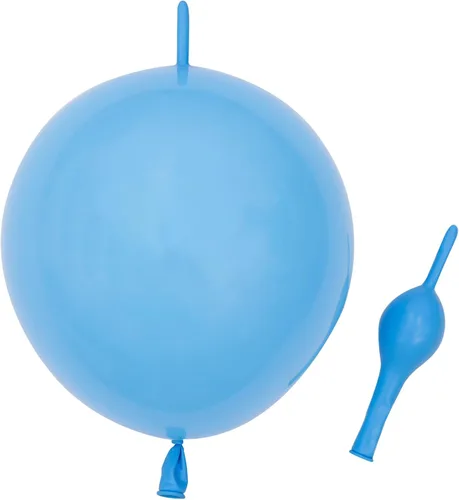 Vista 4 de Globos de eslabones de 12 pulgadas, globos de látex Quick Linkale 60 piezas para bodas, cumpleaños, Halloween, Navidad, decoraciones de festivales