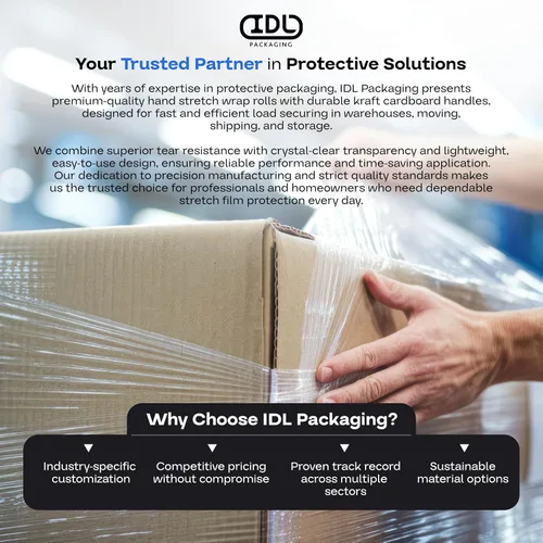 Vista 7 de IDL Packaging Rollo de envoltura elástica resistente a mano de calibre 115 de 18 pulgadas x 1000 pies (paquete de 1 rollo), película elástica