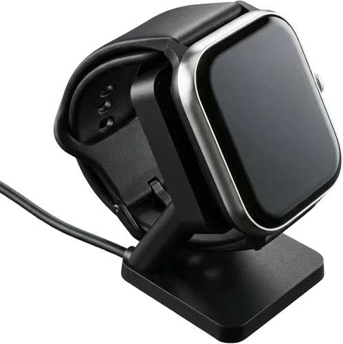 Vista 9 de Spade & Co Paquete de 4 relojes inteligentes de salud con base de carga, monitor de frecuencia cardíaca, sueño y SpO2, podómetro, batería de más