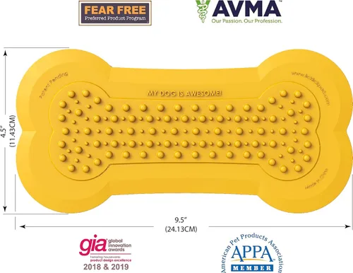 Vista 4 de Lick Lick Pad Accesorios para perros Accesorio de ducha para mascotas Almohadilla de mantequilla de maní para perro Estación de baño