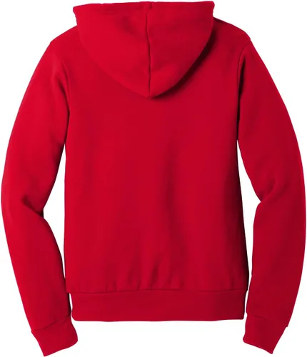 Vista 5 de Sudadera con capucha Bella + Canvas, unisex, con friza de algodón, L, Rojo