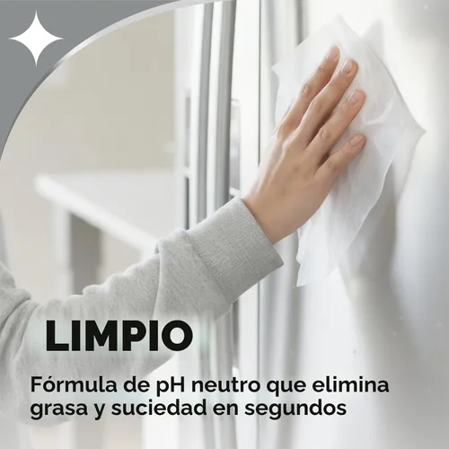 Vista 4 de Weiman Kit de limpiador y pulido de acero inoxidable, 2 toallitas y paño, antihuellas, elimina grasa, manchas de agua, rayas y residuos, limpiador