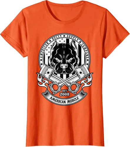 Vista 36 de American Muscle - Camiseta de cabeza dura Pit Bull American Bully, Negro, S
