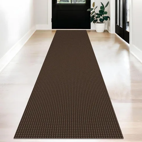Vista 40 de KOZYFLY - Tapetes de pasillo, lavables, con respaldo de goma antideslizante, tapete de algodón para interiores, entrada, puerta trasera, habitación