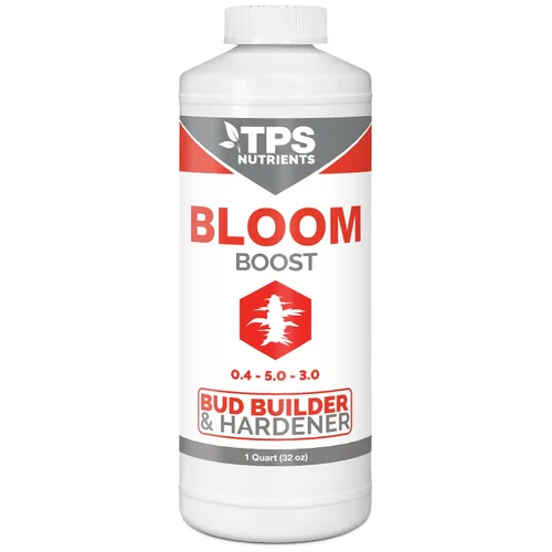 Vista 3 de TPS NUTRIENTS Constructor de capullos y endurecedor de flores Nutriente y suplemento para plantas, activa la floración rápida 8 oz (250mL)