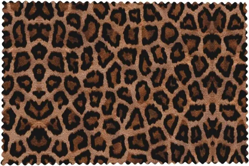 Vista 8 de Rectangular Placemats Set of 4, Heat Resistant Big Leopard Printed Kitchen Dining Table Mats