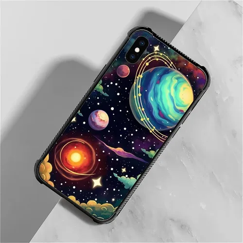 Vista 25 de Funda compatible con iPhone XR, diseño de elefantes africanos para niñas, diseño de patrón a prueba de golpes, antiarañazos, carcasa trasera