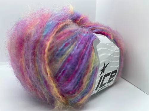 Vista 8 de Myrtle Rainbow - Hilo de mezcla de lana acrílico difuso, poliéster, peso DK, 1.76 oz (1.75 onzas) 459.3 ft (153 yardas)