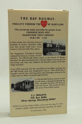 Vista 2 de H&F Railroad Carroll James 1994 The H&F Railway VHS Tape