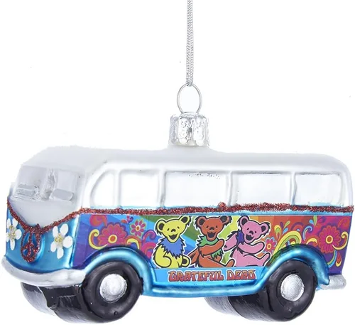 Vista 3 de Kurt Adler - Adorno de cristal de Grateful Dead, 4 pulgadas