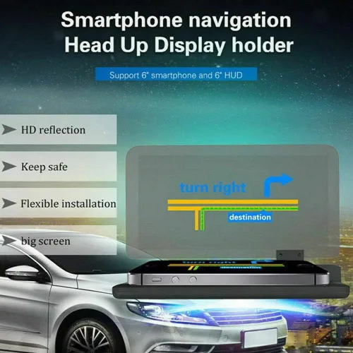 Vista 9 de MACHSWON 6 "Pantalla Universal Coche HUD Head Up Display Proyector Teléfono Navegación GPS Titular