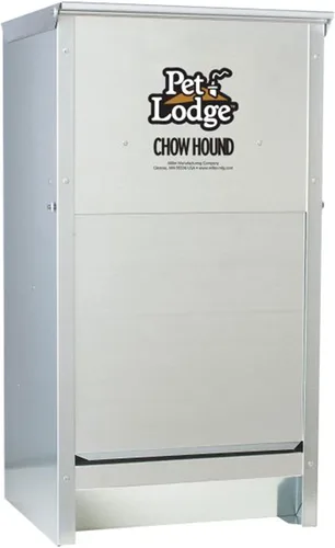 Vista 6 de Little Giant Chow Hound - Medidor pesado, capacidad de 25 libras, plateado