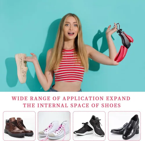 Vista 5 de XYH Ensanchador de zapatos para mujeres y hombres, elástico en 4 direcciones, para mujeres y hombres, altura y ancho hombres talla de EE. UU. 6-10