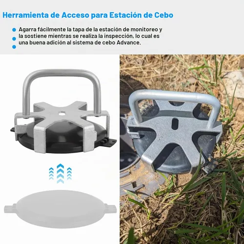Vista 2 de Herramienta de acceso a la estación de cebo Termi-te para tapas de estación de cebo Termi-te avanzada