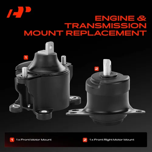 Vista 3 de A-Premium Kit de montaje de motor de 2 piezas [DOHC] compatible con Honda Accord 2013 2014 2015 2016 2017 L4 2.4L, Reemplaza# 50830T2FA01