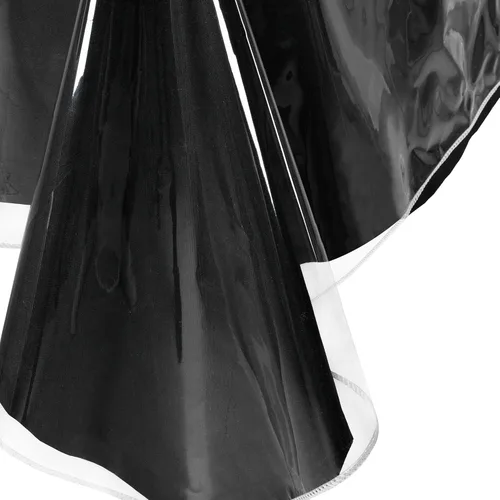 Vista 8 de Hiasan - Mantel rectangular de plástico transparente 100% impermeable, a prueba de aceite, resistente a las manchas, lavable, protector de mesa