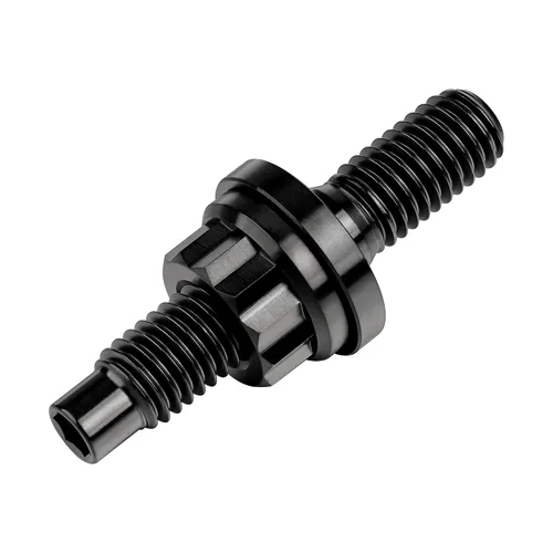 Vista 5 de Tornillo de titanio M8 M10x45 54 55 2.559 in paso 1.25 Kit de pernos de escape automotriz Kit tornillos, tuercas y arandelas Kit de 4 piezas