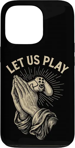 Vista 10 de Funny Gamer Prayer Pun Video Game Controller Retro Gaming Case for iPhone 16