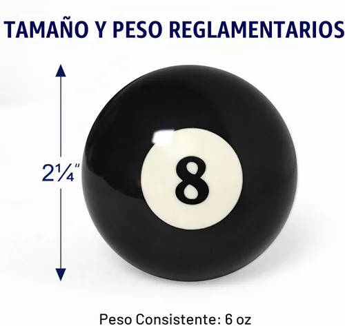 Vista 4 de Juego completo de bolas de billar de 2-1/4 pulgadas, 16 bolas de resina, tamaño y peso reglamentarios, juego completo de bolas de mesa de billar