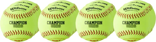 Vista 3 de Wilson ASA - Pelotas de softball de piel sintética (1 docena)