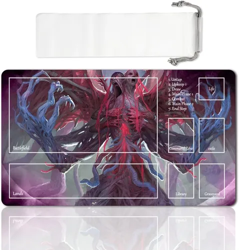 Vista 26 de Juego de mesa MTG Playmat Games Tamaño 60X35 cm CCG Compatible para TCG RPG CCG Play Mats (Ajani Steadfast-Zone)