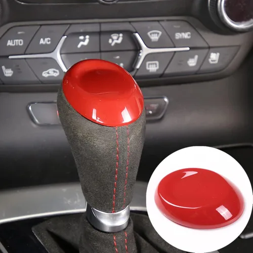 Vista 12 de Accesorios interiores para Chevrolet Corvette C7 2014-2019, accesorios de ajuste de cubierta de la cabeza de la palanca de cambios, accesorios