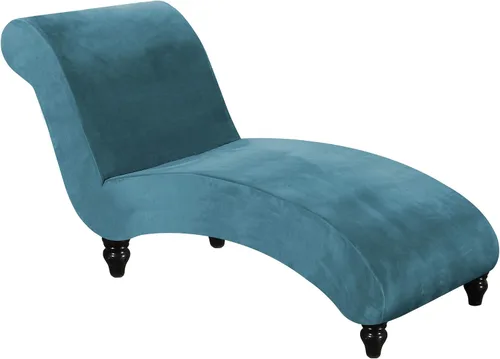 Vista 17 de FantasDecor Fundas de terciopelo de lujo para sala de estar, funda elástica para tumbona, ultra suave, lavable a máquina, color negro