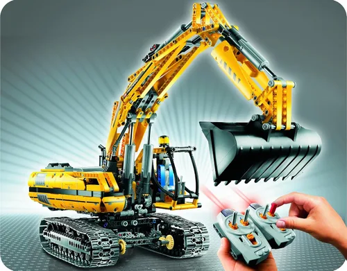 Vista 2 de Lego Technic 8043 Excavadora motorizada sobre orugas