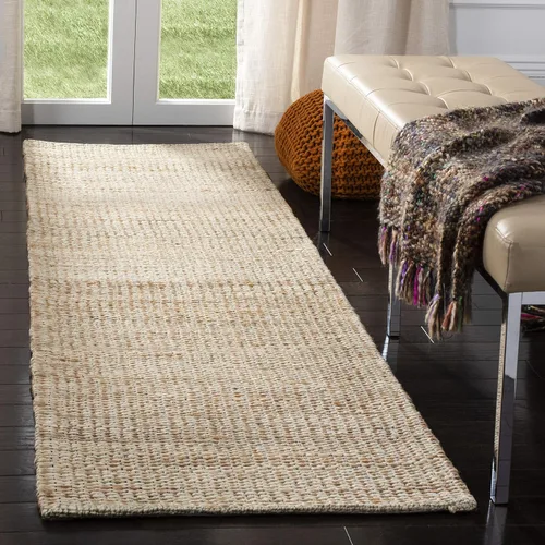 Vista 12 de SAFAVIEH Marbella Collection - Alfombra decorativa, 2 pies 3 pulgadas x 4 pies, marfil, yute hecho a mano, ideal para zonas de alto tráfico