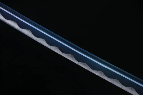 Vista 3 de Katana Bill Katana - Espada Katana de 41 pulgadas, hecha a mano japonesa, práctica, de acero de alto carbono, forjada a mano, templada/arcilla