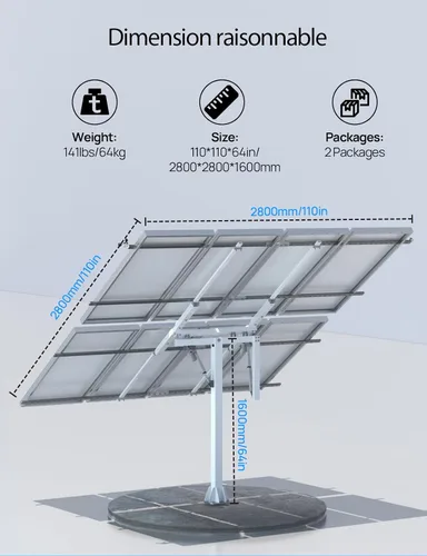 Vista 7 de ECO-WORTHY Sistema de seguimiento de doble eje de panel solar (versión ampliada que aumenta un 40% de potencia) con controlador de rastreador