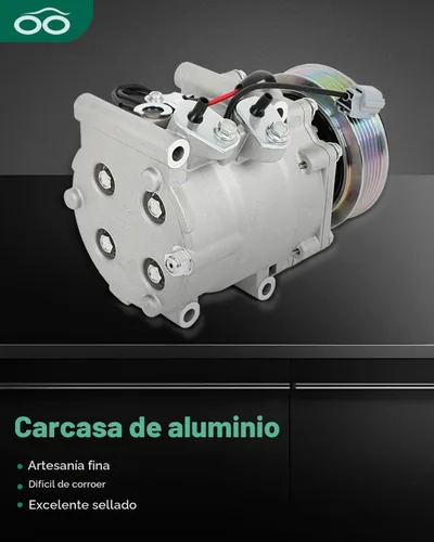 Vista 3 de SCITOO Compresor de CA para Honda Civic 1.7L 2001, Compresor de aire acondicionado de enfriamiento rápido para Acura EL 1.7L 2001, para Honda