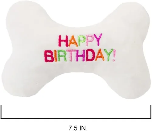 Vista 2 de TONBO Juguetes de peluche lindos y divertidos para perros (combo de fiesta de cumpleaños)