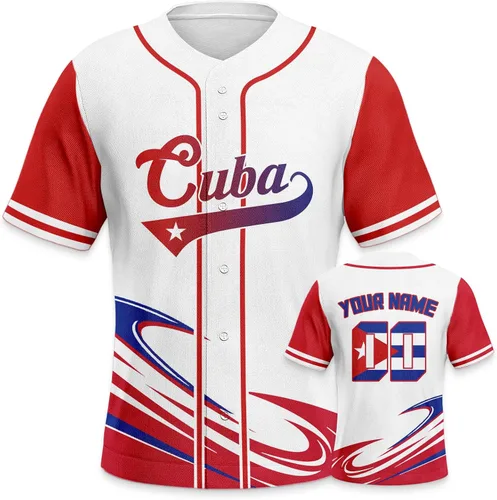 Vista 34 de Custom 2026 World Baseball Jersey Sports Shirt for Fans Men Youth Women Gifts Personalize Your Name Number S-6XL