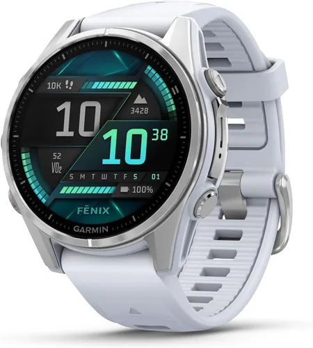 Vista 2 de PlayBetter Garmin Fenix 8 AMOLED (1.7", Plata/Whitestone) Reloj inteligente multideportivo GPS con pantalla táctil de 1.3” y auriculares