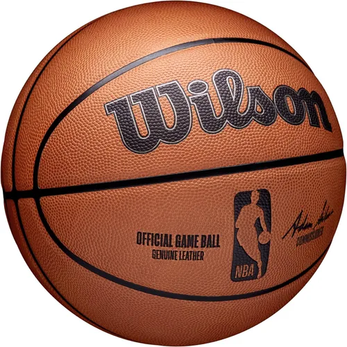 Vista 2 de Wilson Baloncesto Oficial de Juego de la NBA - Marrón, Talla 7-29.5